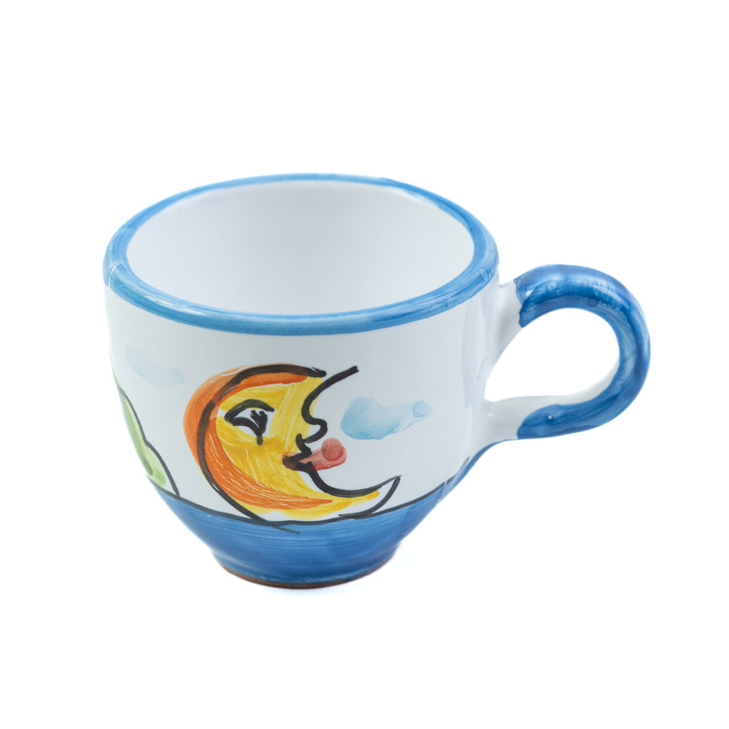 Coffee cup for ristretto blu Positano