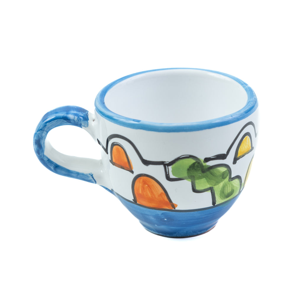 Coffee cup for ristretto blu Positano