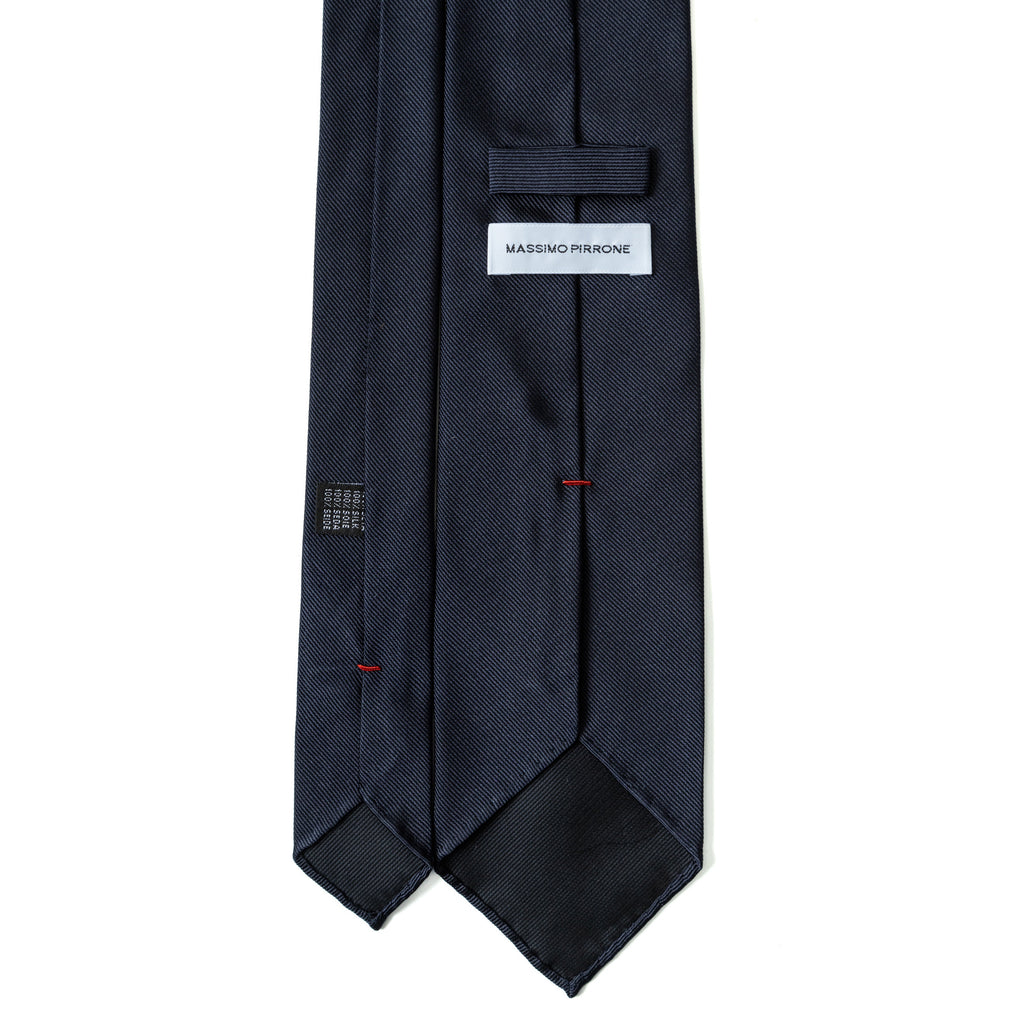 3 FOLD TIE UNLINED  - PURE SILK  - CUORE ROSSO