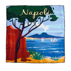 Silk Pocket Square Napoli hand  stitched edges
