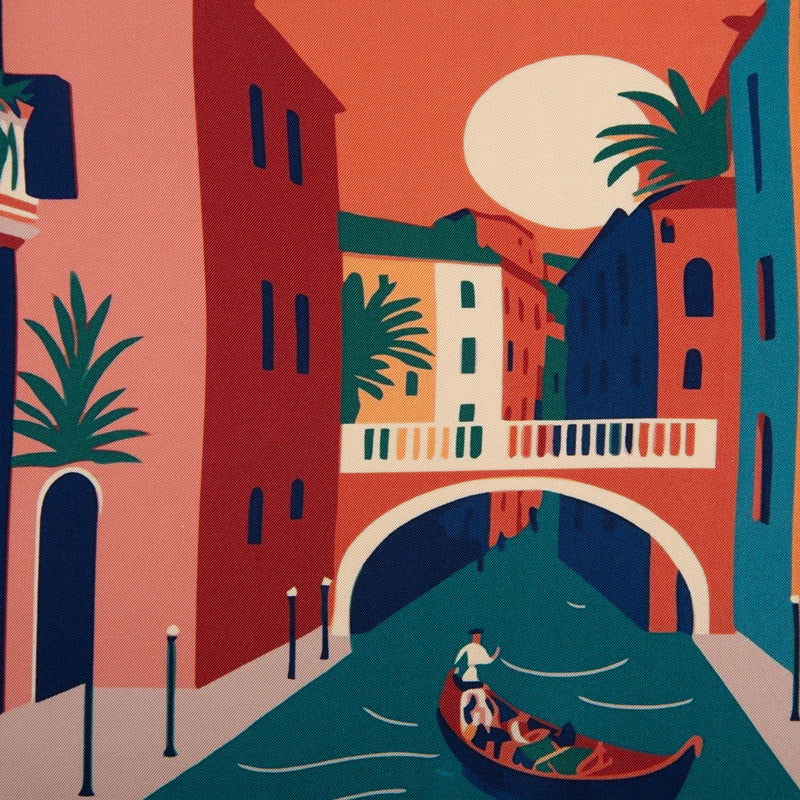 Silk Pocket Square  Venezia hand  stitched edges