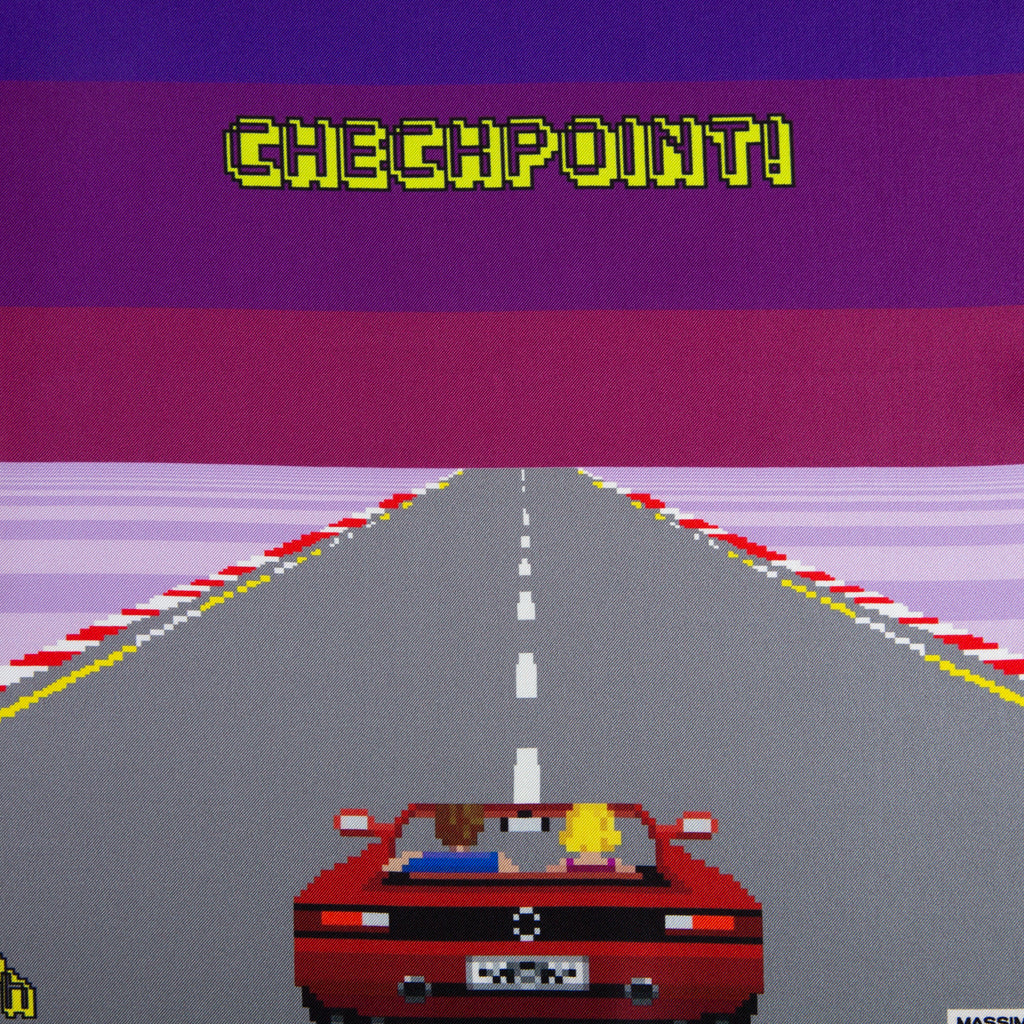 Silk Pocket Square  outrun87  hand  stitched edges