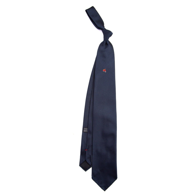 3 FOLD TIE UNLINED  - VESPA  PX ROSSO CORSA  -  PURE SILK