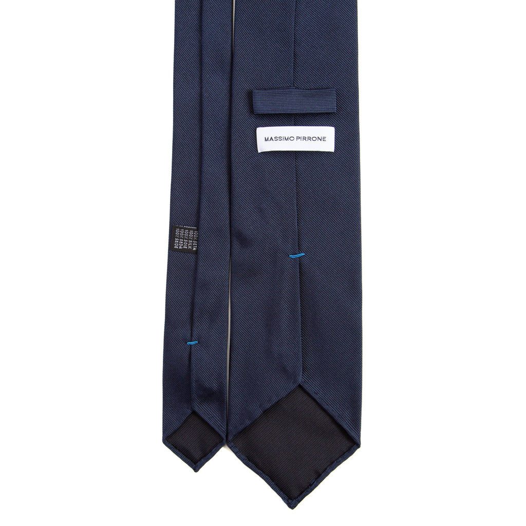 3 FOLD TIE UNLINED  - OLD VESPA PX BLU -  PURE SILK
