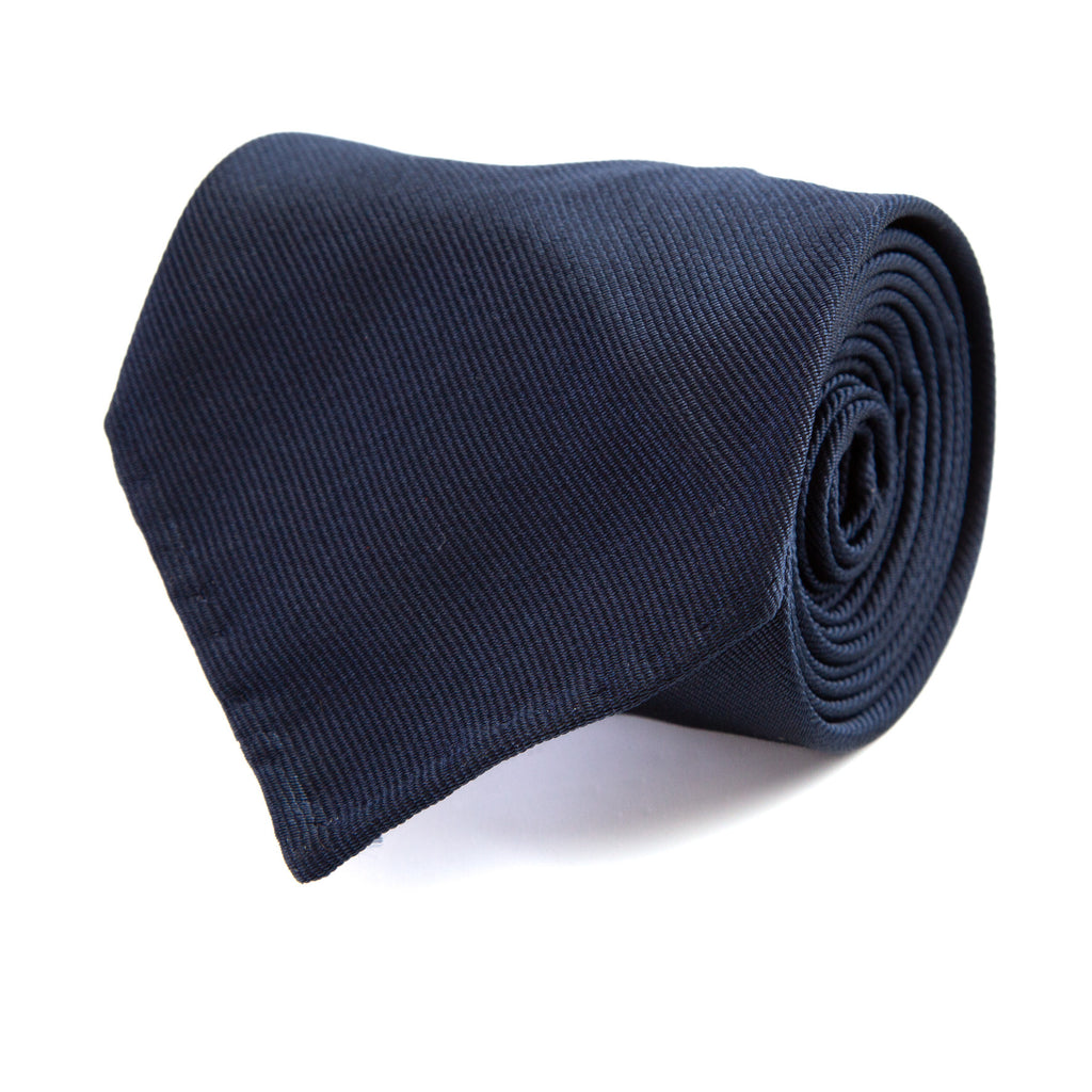 3 FOLD TIE UNLINED  - OLD VESPA PX BLU -  PURE SILK