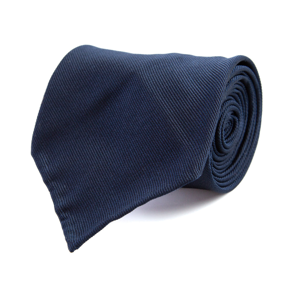 3 FOLD TIE UNLINED  - 500 BIANCA  -  PURE SILK