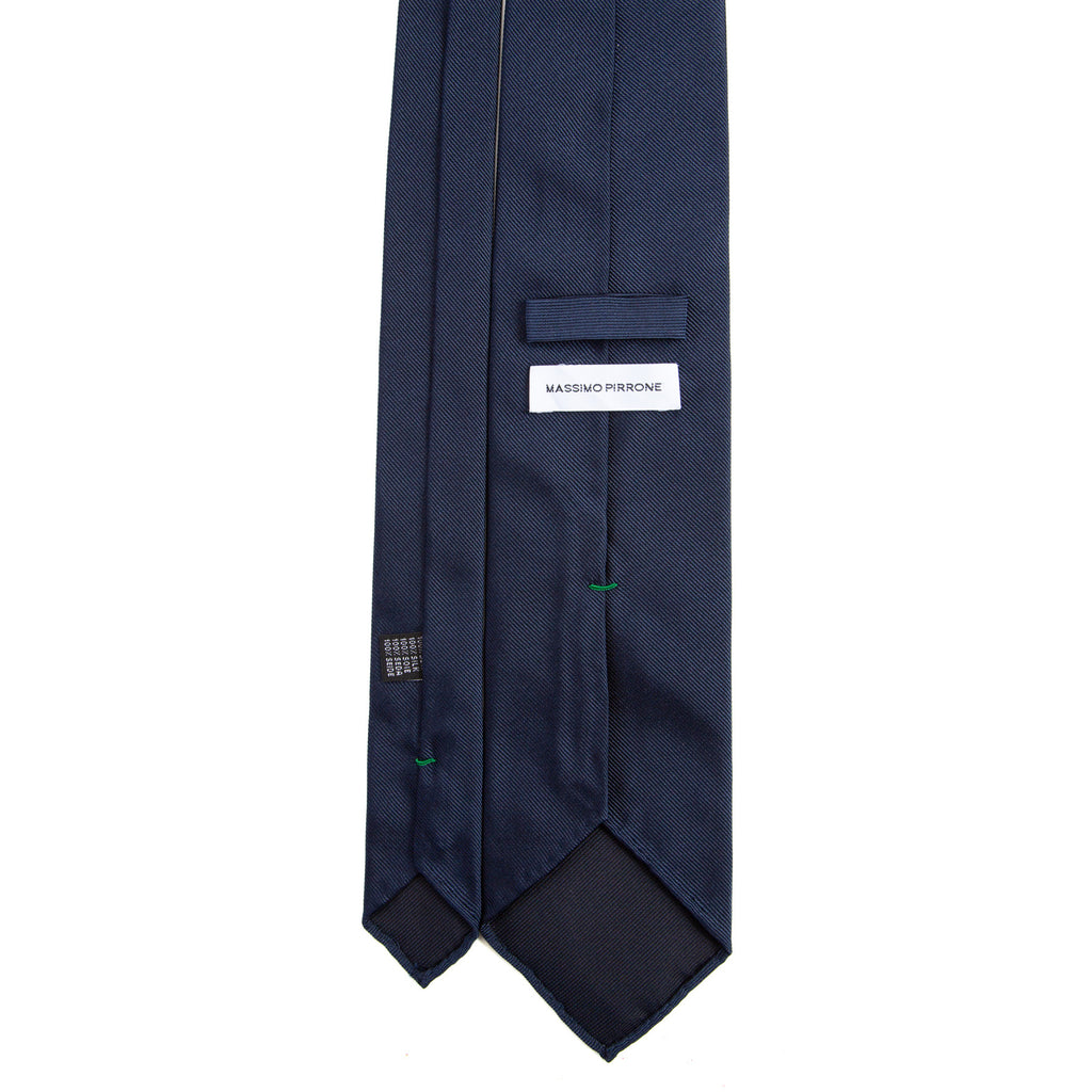 3 FOLD TIE UNLINED  - 500 VERDE  -  PURE SILK