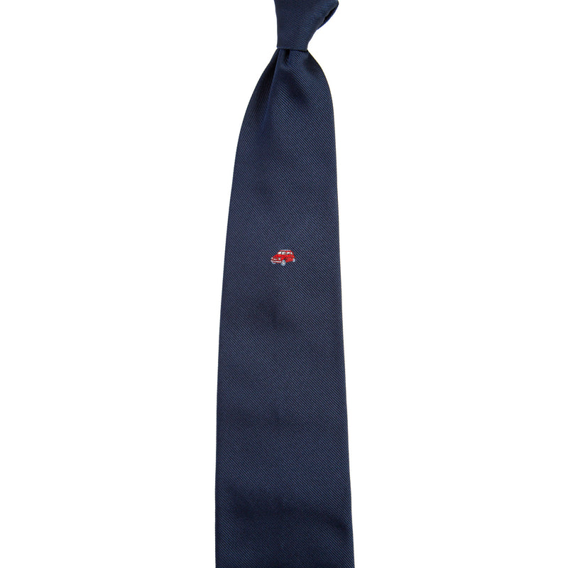 3 FOLD TIE UNLINED  - 500 ROSSO PASSIONE  -  PURE SILK