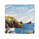 Silk Pocket Square CAPRI  hand stiched edges