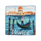 Silk Pocket Square bella Venezia  hand stiched edges