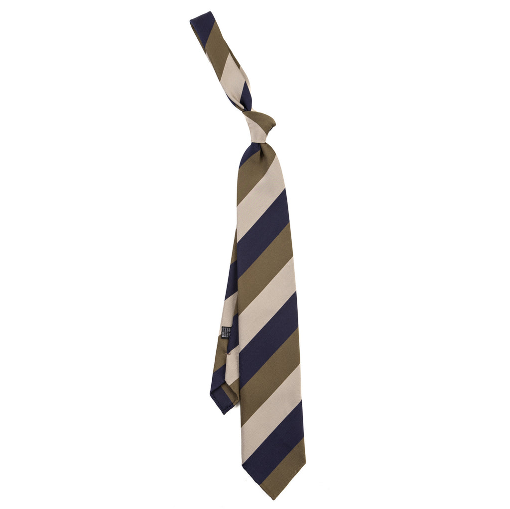 3 FOLD TIE UNLINED   - PURE SILK -  HANDMADE IN ITALY