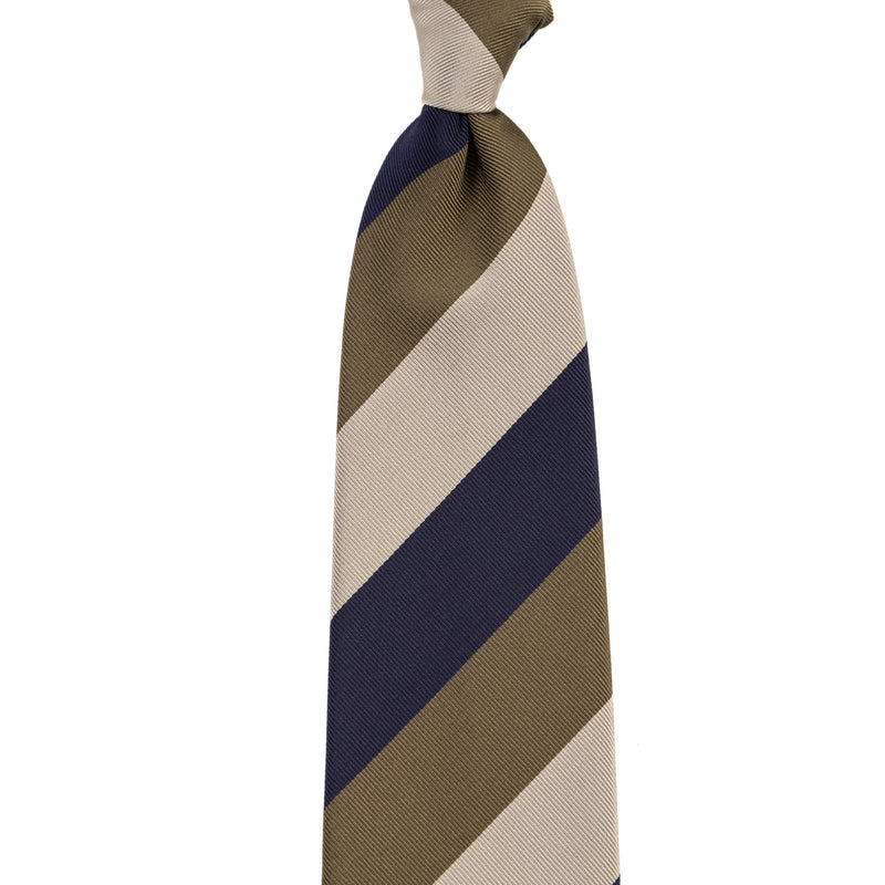 3 FOLD TIE UNLINED   - PURE SILK -  HANDMADE IN ITALY