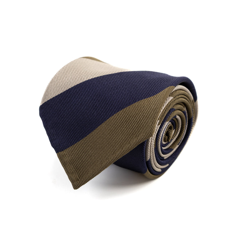 3 FOLD TIE UNLINED   - PURE SILK -  HANDMADE IN ITALY
