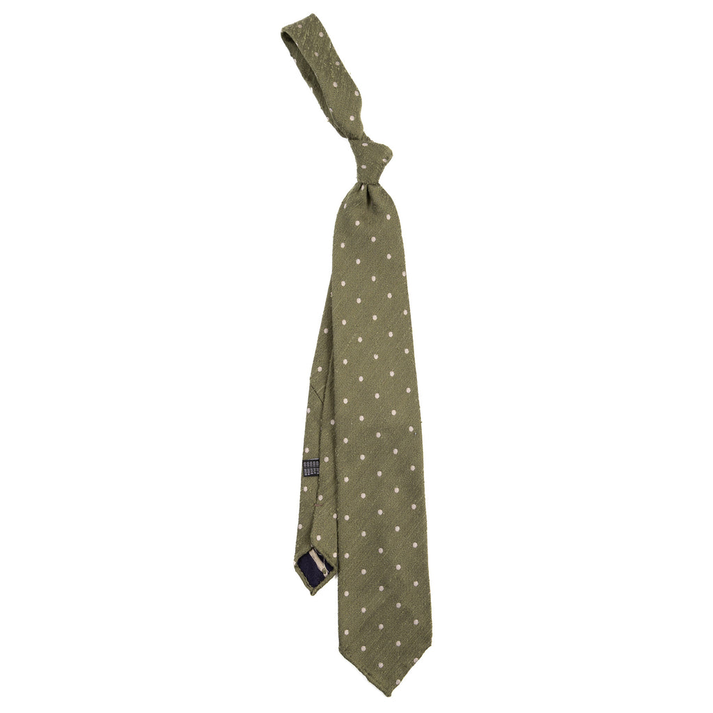 3 FOLD TIE UNLINED   - PURE SILK -  HANDMADE IN ITALY
