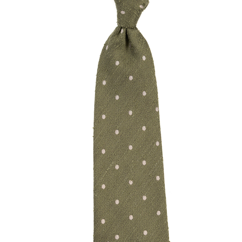 3 FOLD TIE UNLINED   - PURE SILK -  HANDMADE IN ITALY