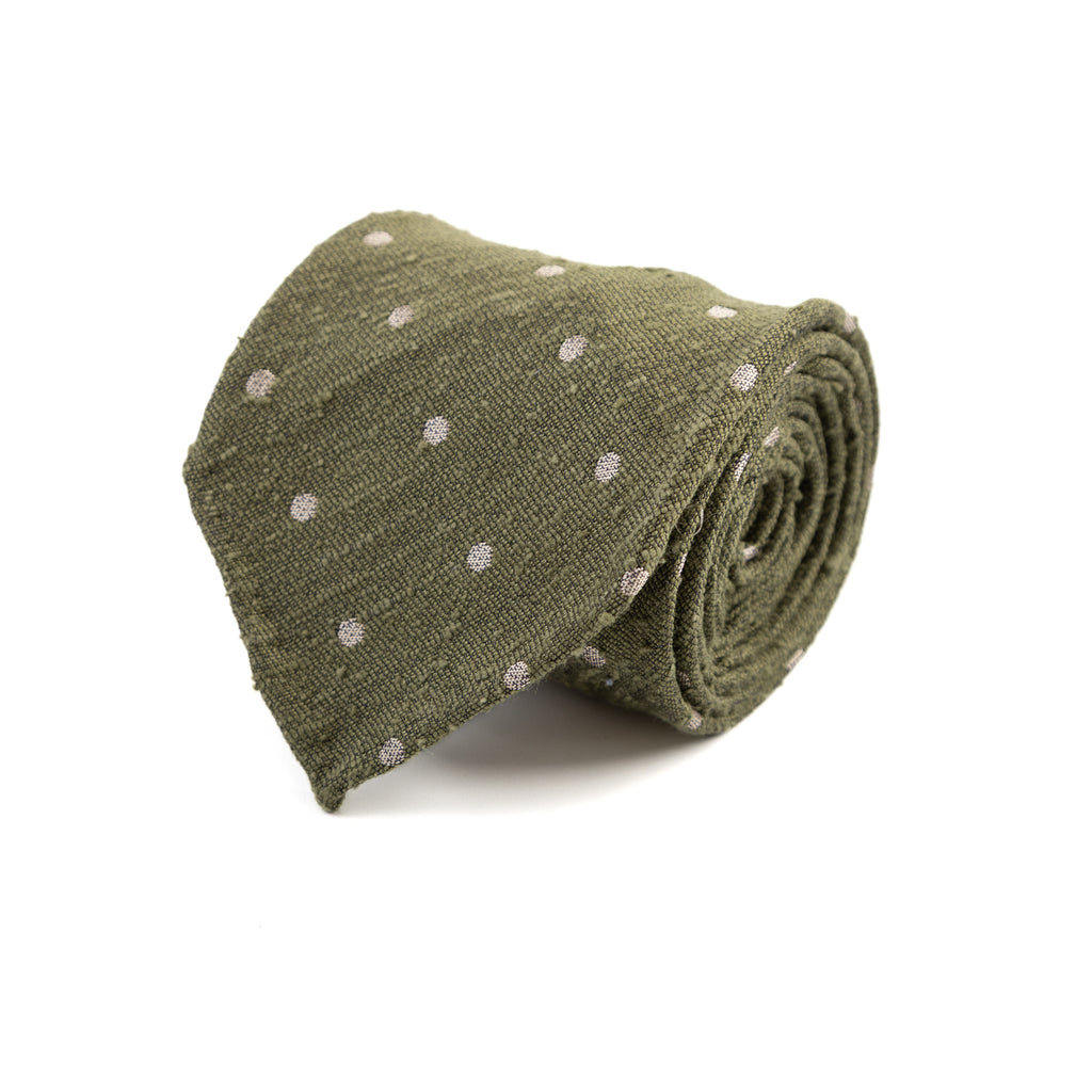 3 FOLD TIE UNLINED   - PURE SILK -  HANDMADE IN ITALY