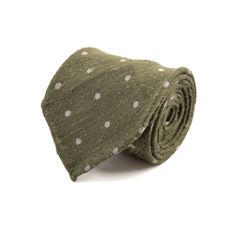 3 FOLD TIE UNLINED   - PURE SILK -  HANDMADE IN ITALY