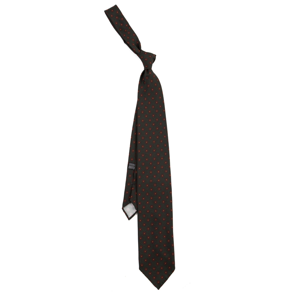 3 FOLD TIE UNLINED  - PURE SILK -  HANDMADE IN ITALY