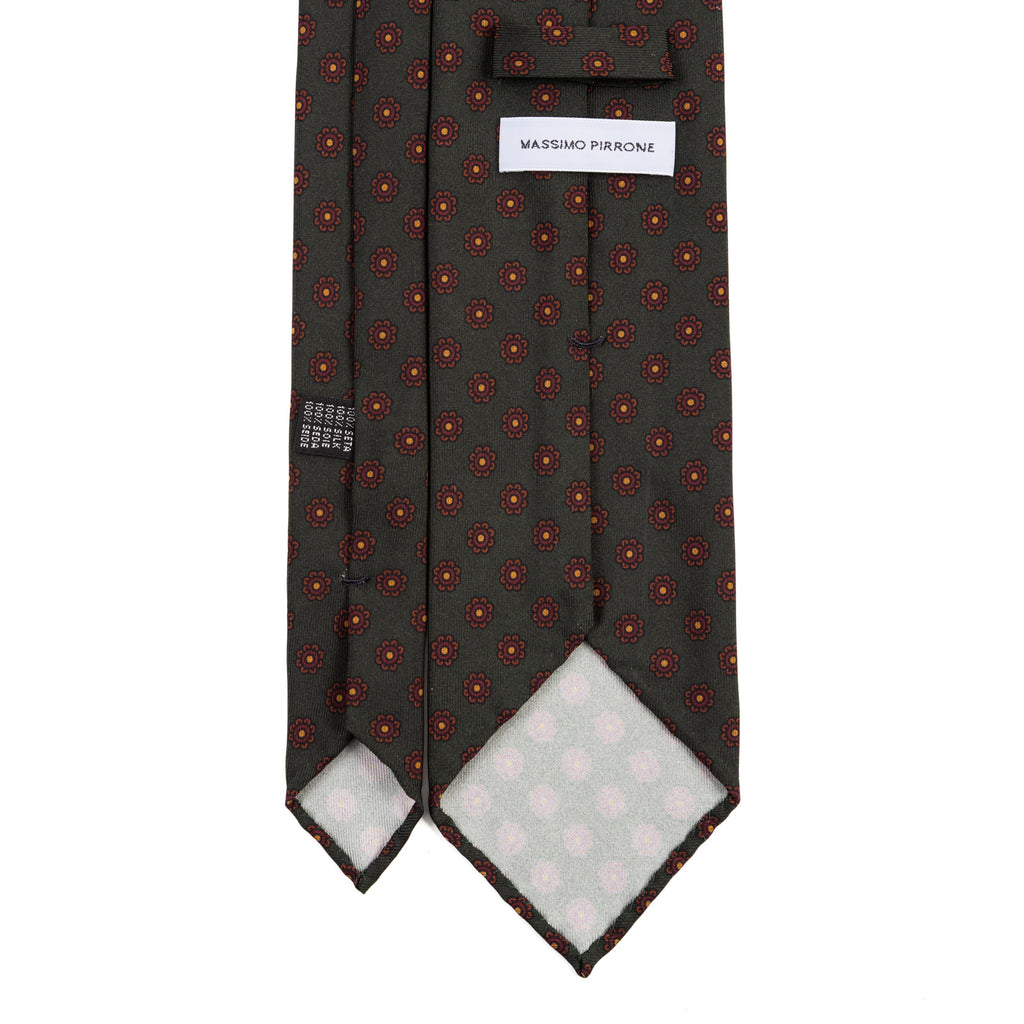 3 FOLD TIE UNLINED  - PURE SILK -  HANDMADE IN ITALY