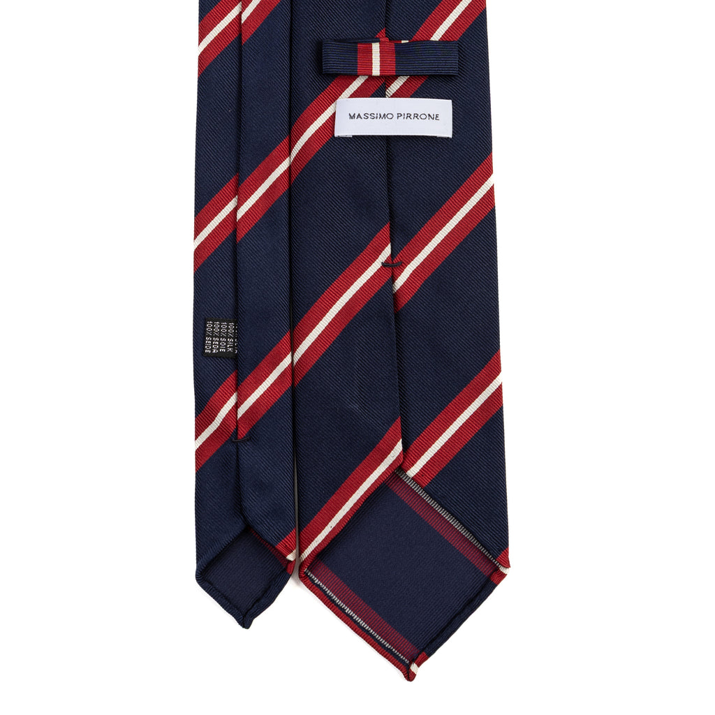 3 FOLD TIE UNLINED  - PURE SILK -  HANDMADE IN ITALY