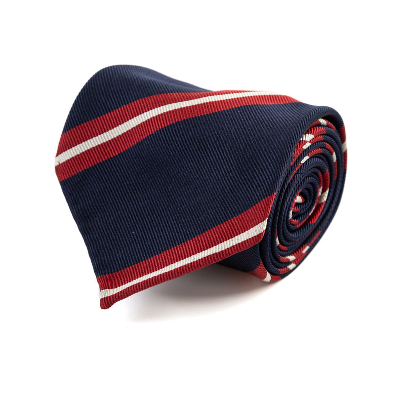 3 FOLD TIE UNLINED  - PURE SILK -  HANDMADE IN ITALY