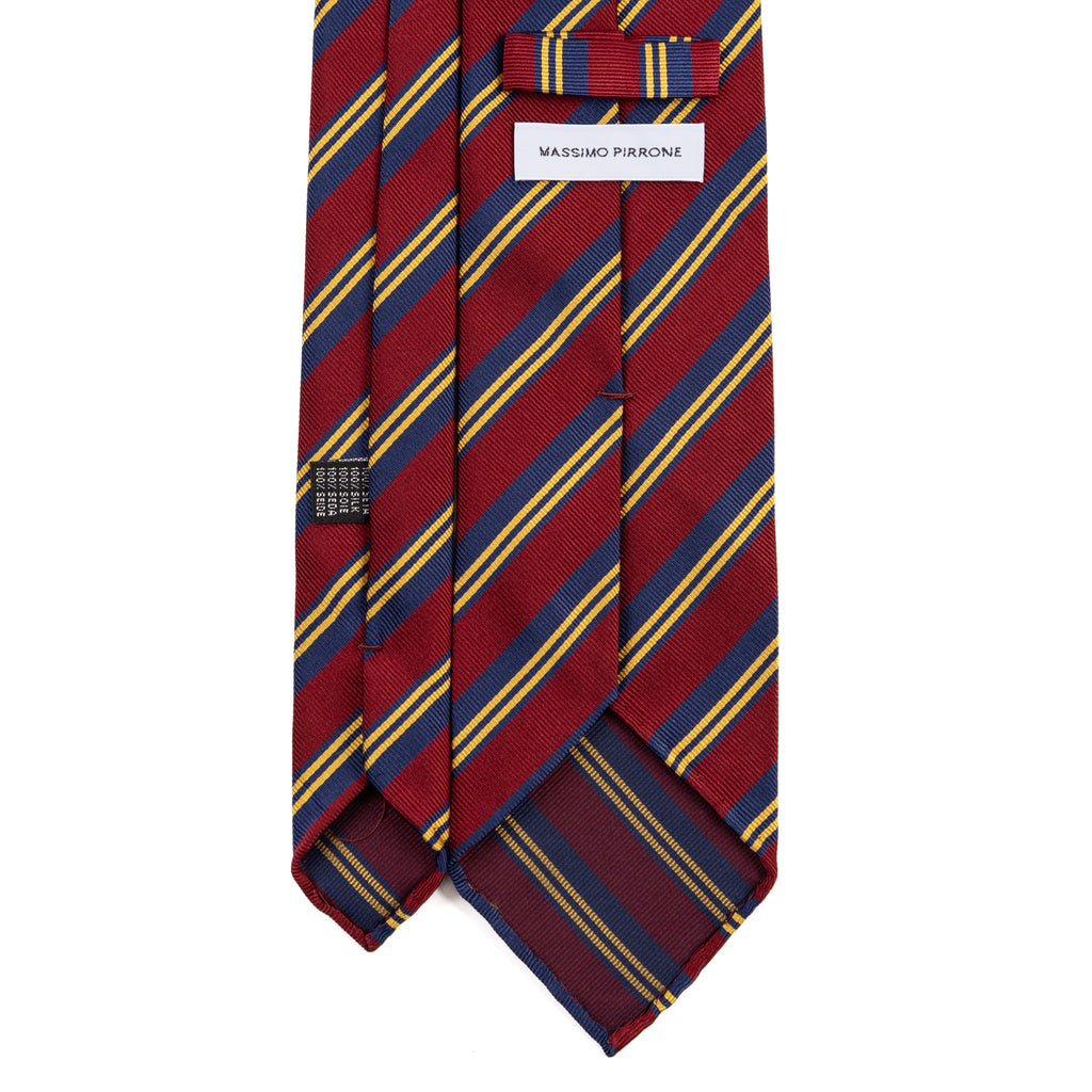 3 FOLD TIE UNLINED  - PURE SILK -  HANDMADE IN ITALY