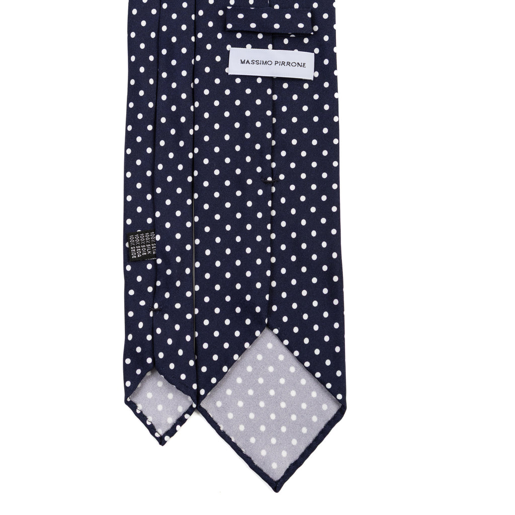 3 FOLD TIE UNLINED  - PURE SILK -  HANDMADE IN ITALY