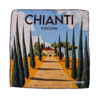 Silk Pocket Square Chianti Toscana hand stiched edges