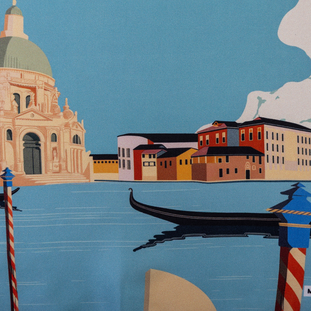 Silk Pocket Square Venezia hand stiched edges