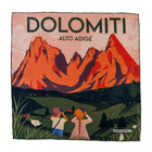Silk Pocket Square Dolomiti hand stiched edges
