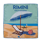 Silk Pocket Square Rimini Emilia Romagna hand stiched edges