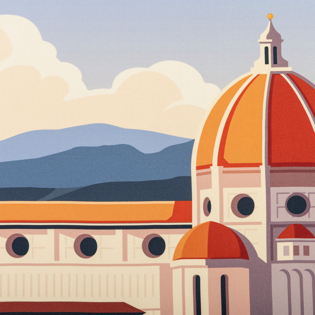 Silk Pocket Square Firenze  hand stiched edges