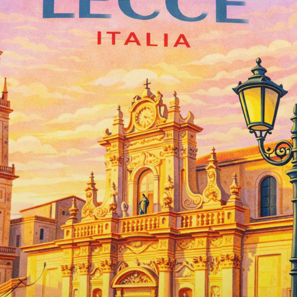 Silk Pocket Square Lecce  hand stiched edges