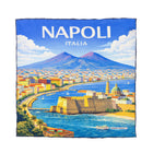 Silk Pocket Square Napoli  hand stiched edges