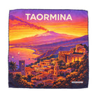 Silk Pocket Square Taormina hand stiched edges