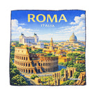 Silk Pocket Square Roma hand stiched edges