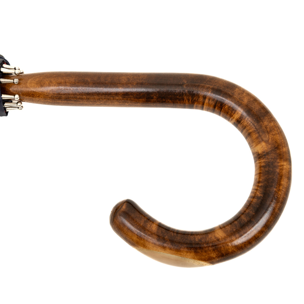 Handmade umbrella with One-Piece Wooden Handle