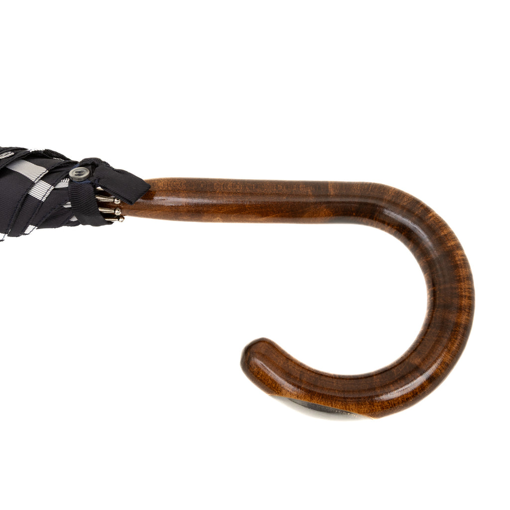 Handmade umbrella with One-Piece Wooden Handle