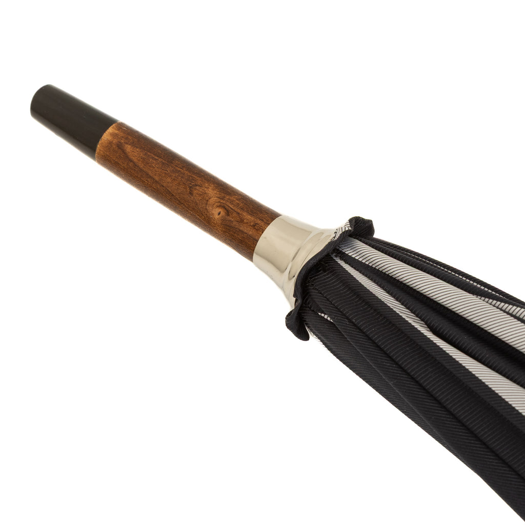 Handmade umbrella with One-Piece Wooden Handle