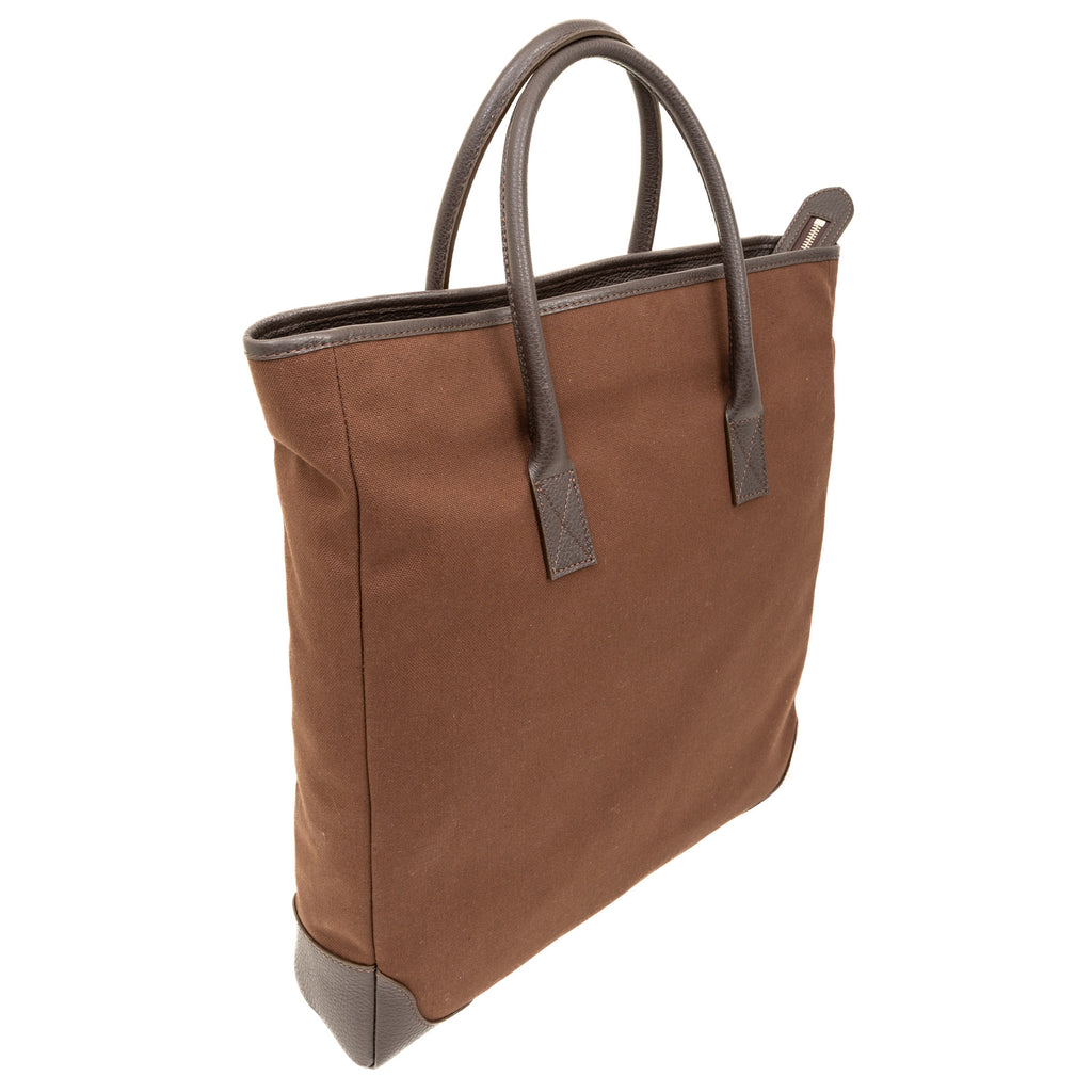 Timeless canvas & leather tote bag