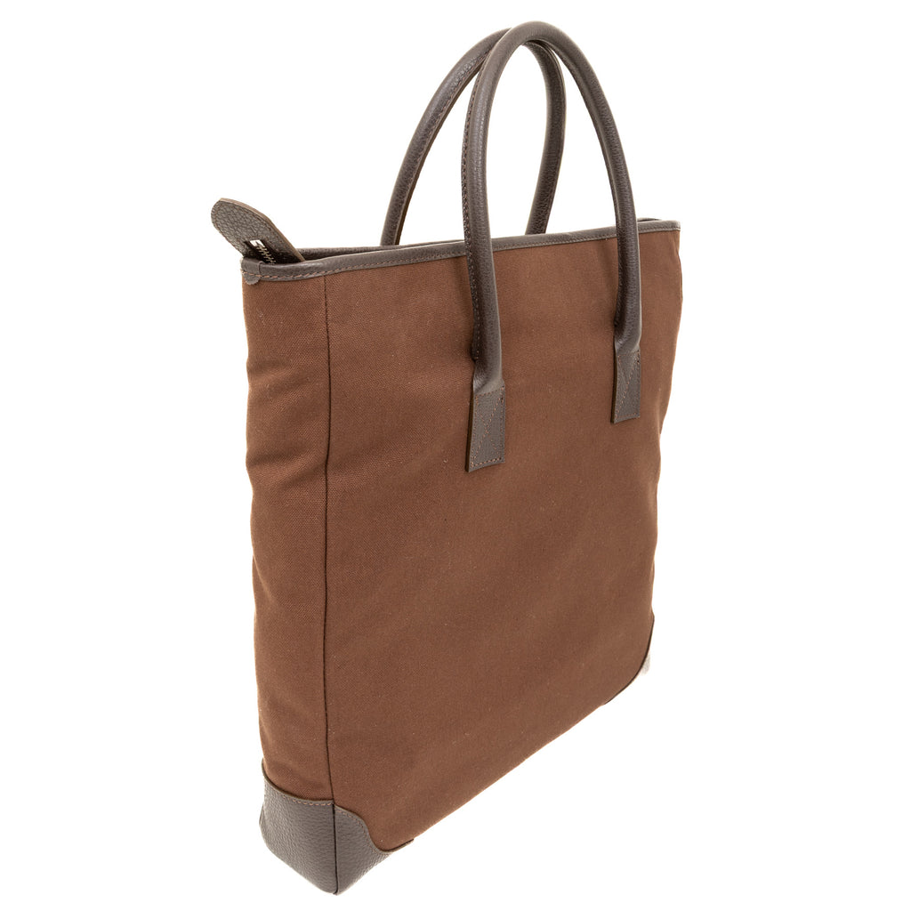 Timeless canvas & leather tote bag