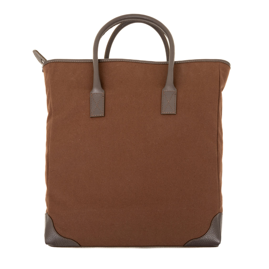 Timeless canvas & leather tote bag