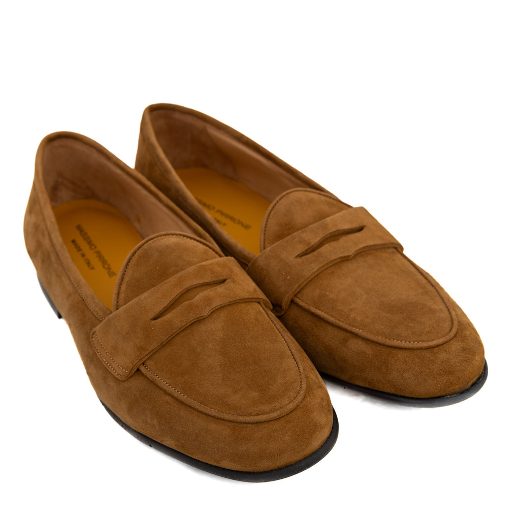 Shoes Penny Loafer - camoscio snuff Iconic Giulio   - made in italy
