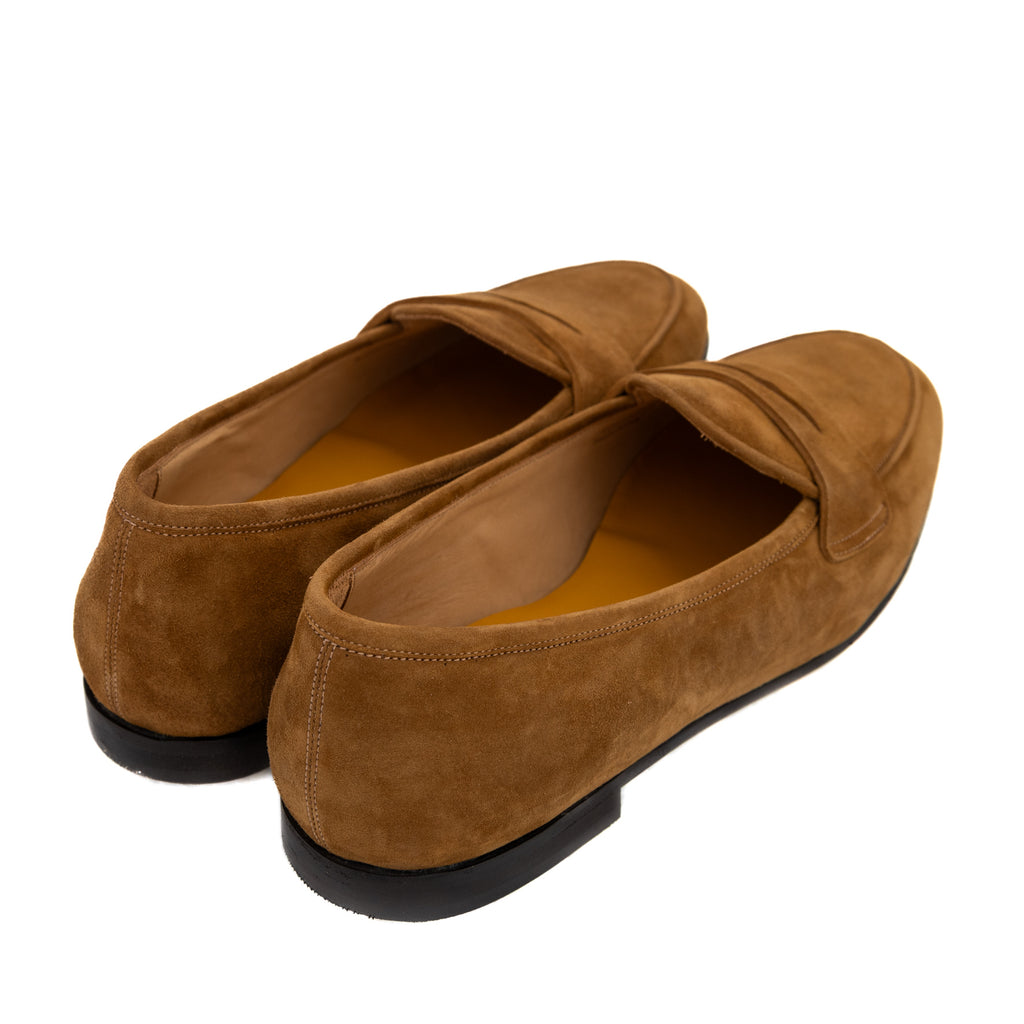 Shoes Penny Loafer - camoscio snuff Iconic Giulio   - made in italy