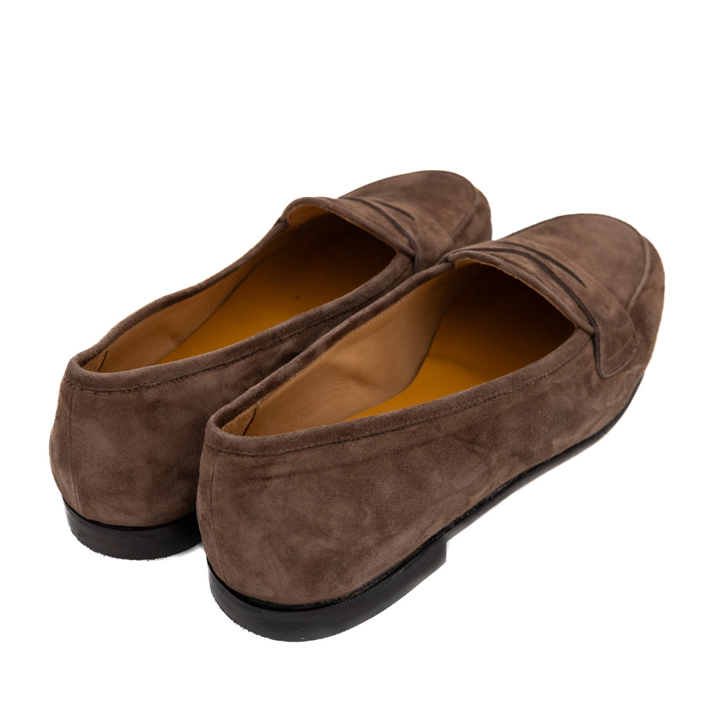 Shoes Penny Loafer - camoscio marrone chiaro  Iconic Giulio   - made in italy