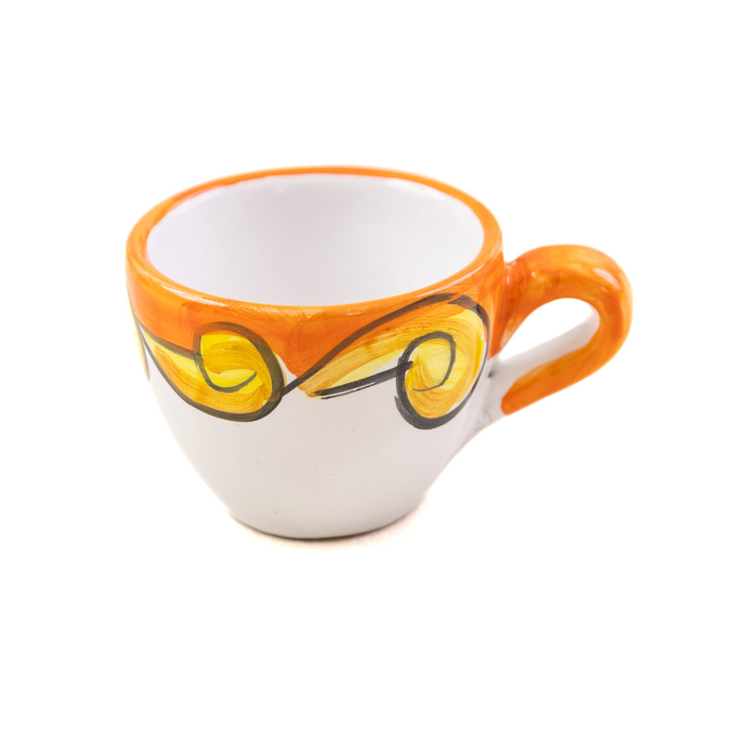 Pirroneway coffee Ristretto cup Arancio Tramonto Otranto