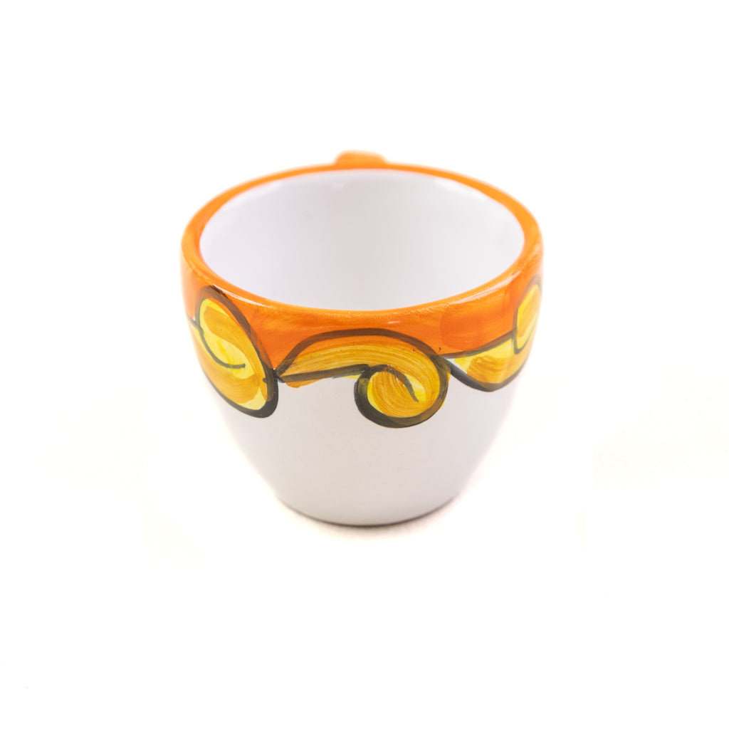 Pirroneway coffee Ristretto cup Arancio Tramonto Otranto