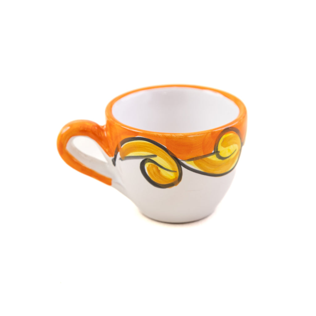 Pirroneway coffee Ristretto cup Arancio Tramonto Otranto