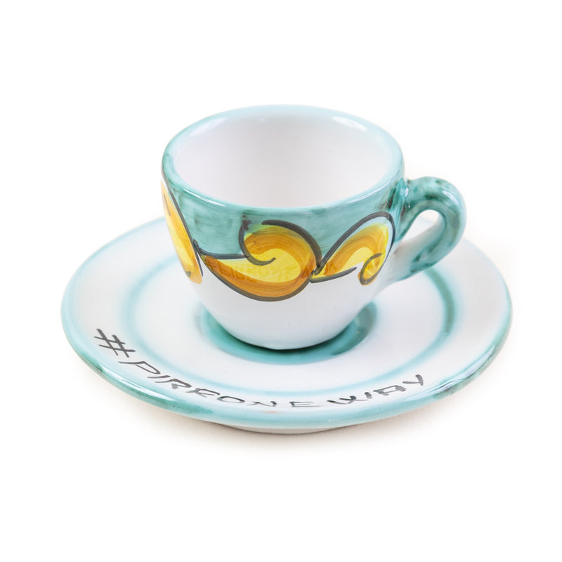 Pirroneway coffee Ristretto cup Turchese Grotta della Poesia