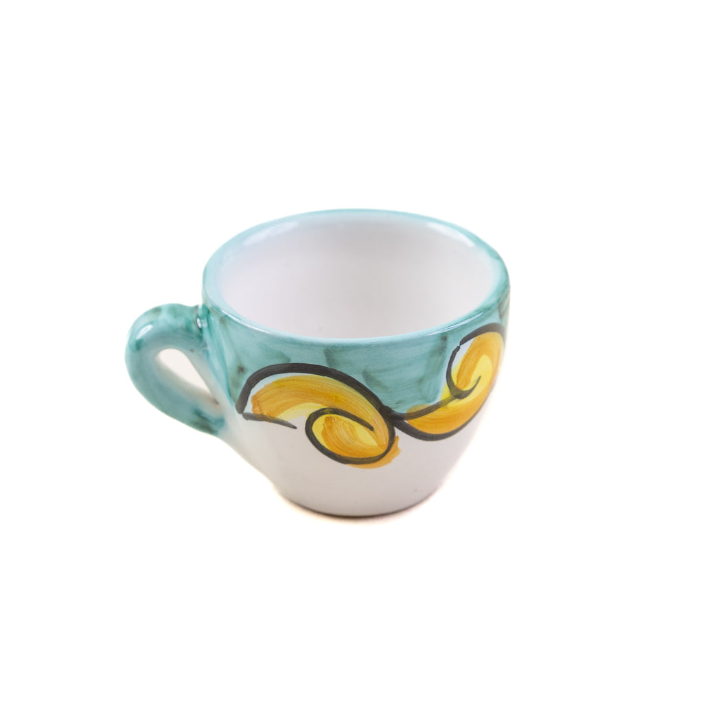 Pirroneway coffee Ristretto cup Turchese Grotta della Poesia